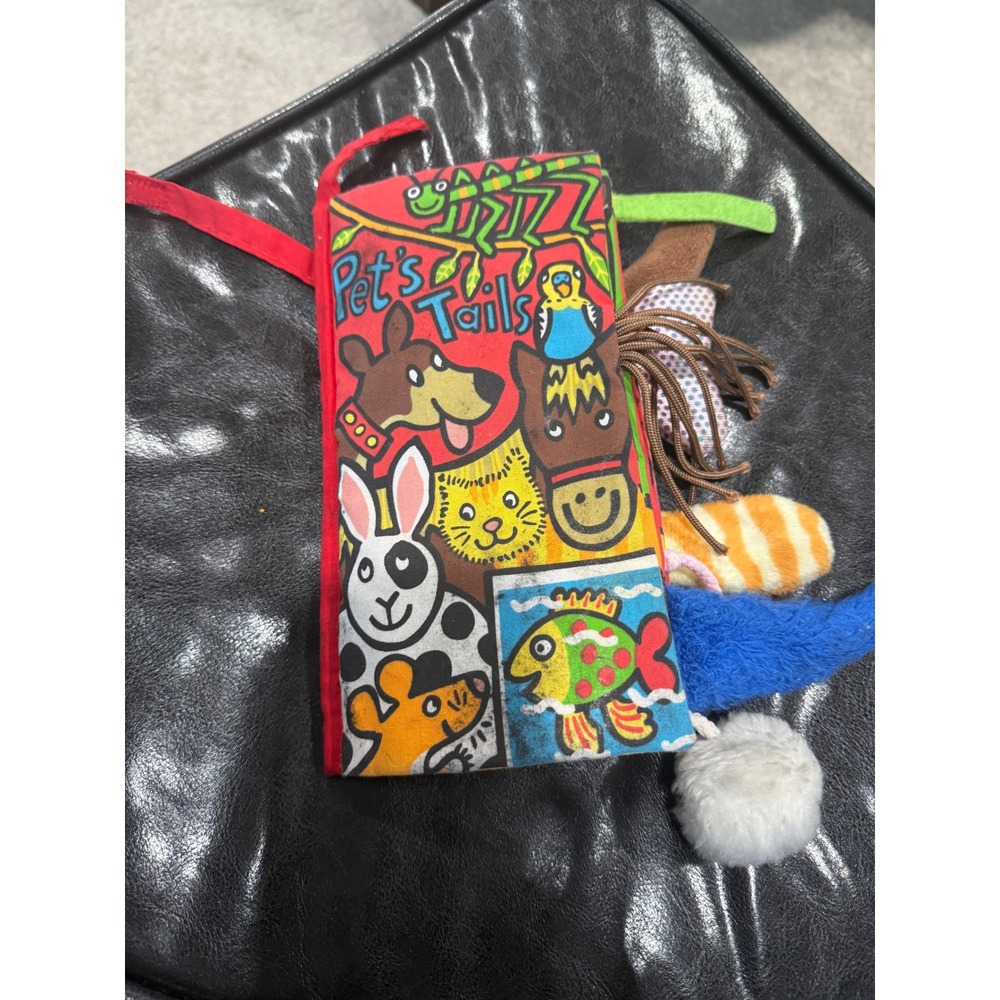 Little Jellycat Pet's Tails Soft Fabric Activity Book‎ Toddler Baby Sensory Play